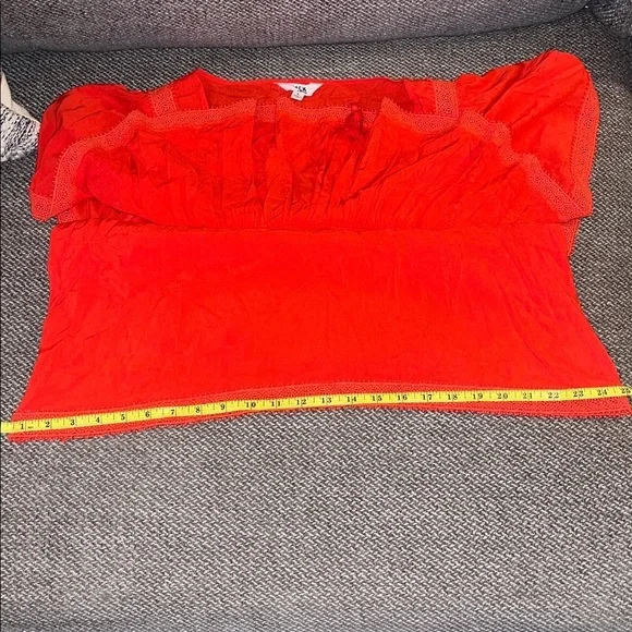 BB Dakota Bold Orangish Red Top​​ - Picture 7 of 8